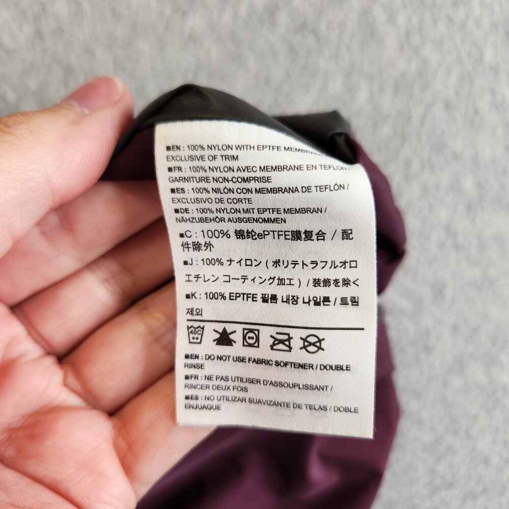 Arcteryx Jacket Womens M Burgundy Bets SL Waterproof Windproof Climbing Hike - Picture 14 of 16